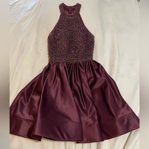 A purple dress with pockets size 4